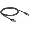 Tinklo kabelis DeLOCK 84922 RJ-45 M12 Cat5e 1 m juodas