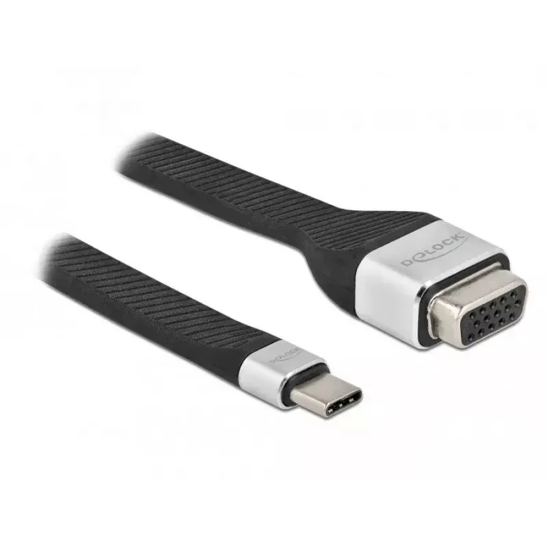 FPC plokščias Ribbon kabelis DeLOCK USB Type-C į VGA 86935