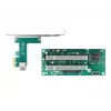 DeLOCK PCI Express x1 į 2 x PCI 32 bitų lizdų praplėtimo plokštė, 60 cm kabelis