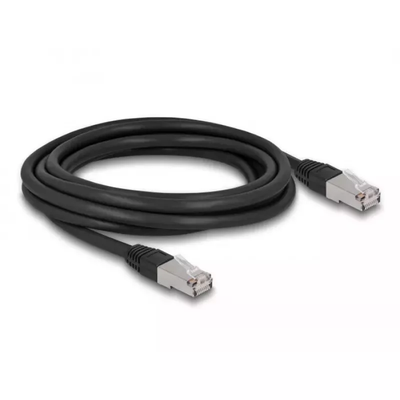 Tinklo kabelis DeLOCK RJ45 Cat.6A 3m juodas