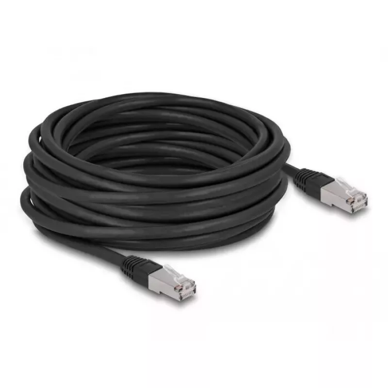 Tinklo kabelis DeLOCK RJ45 Cat.6A 10 m juodas