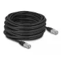 Tinklo kabelis DeLOCK RJ45 Cat.6A S/FTP 15m juodas