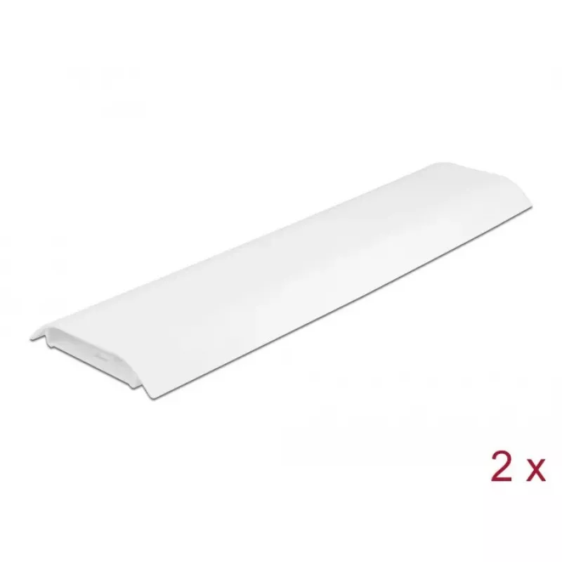 Kabelių kanalas DELOCK 20886, polipropilenas, baltas, 300×85×10 mm, 2 vnt.