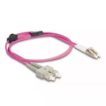 DeLOCK optinis kabelis LC Duplex į SC Duplex OM4 1 m