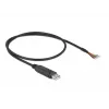 Adapterio kabelis USB 2.0 Type-A į nuoseklųjį RS-232 DeLOCK 90415