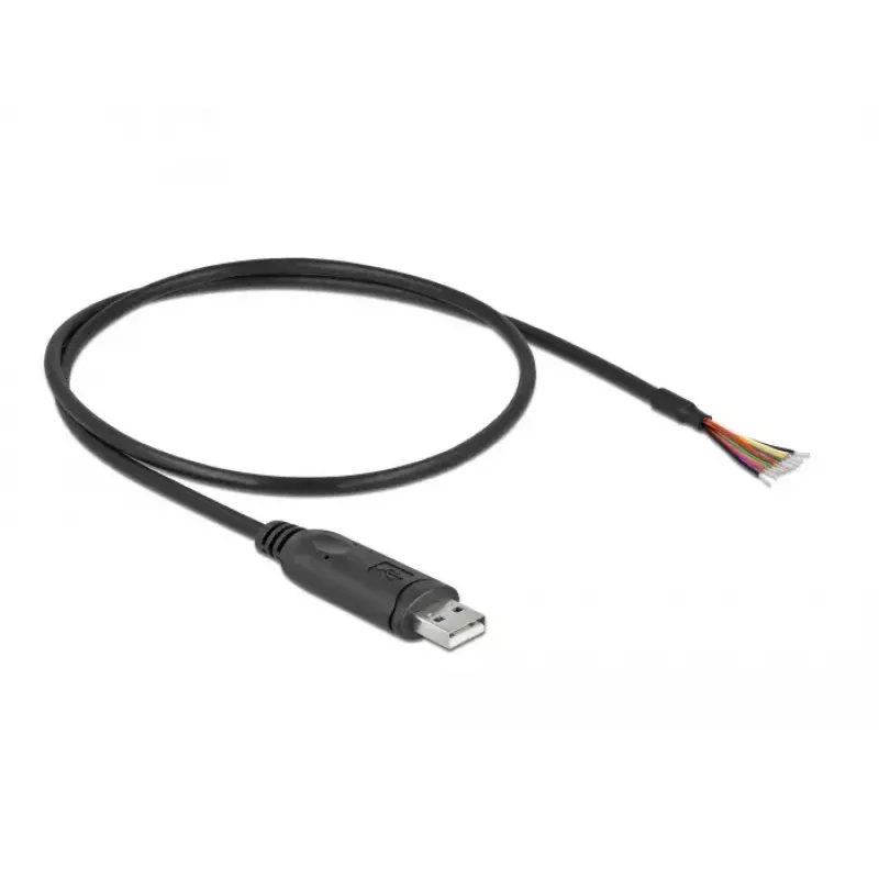 Adapterio kabelis USB 2.0 Type-A į nuoseklųjį RS-232 DeLOCK 90415