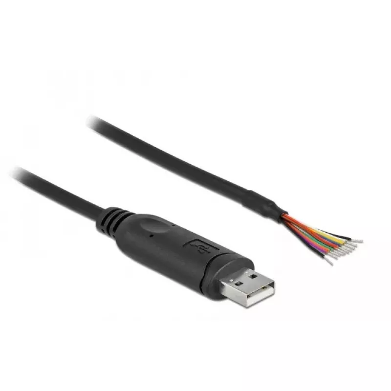 Adapterio kabelis USB 2.0 Type-A į nuoseklųjį RS-232 DeLOCK 90415