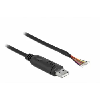 Adapterio laidas USB 2.0 Type-A į nuoseklųjį RS-232 DeLOCK 90416