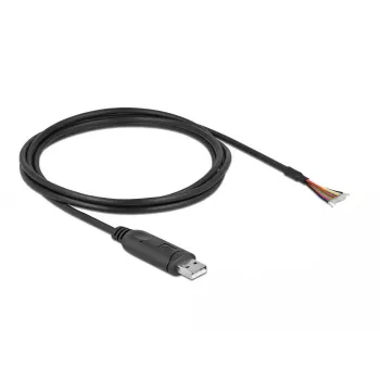Adapterio laidas USB 2.0 Type-A į nuoseklųjį RS-232 DeLOCK 90416