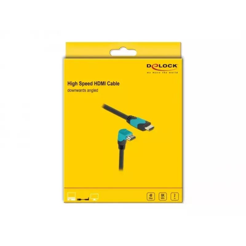 HDMI kabelis DeLOCK 86992 2m HDMI Type A standartinis juodas mėlynas