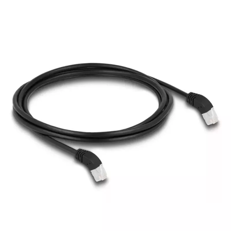 Tinklo laidas DeLOCK RJ45 Cat.6A S/FTP 2m Juodas