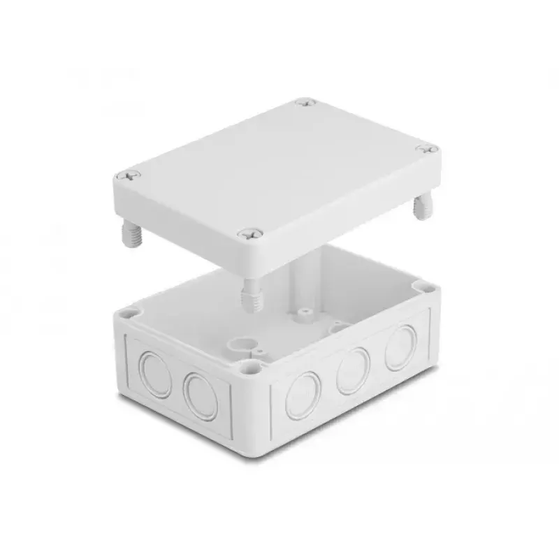 DeLOCK montavimo dėžutė 130 x 93 x 57 mm pilka ABS lauko