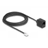 DeLOCK telefono laidas RJ11 kištukas į RJ45 lizdą juodas 5 m