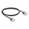 Tinklo kabelis DeLOCK RJ45 Cat.6 UTP 1 m juodas