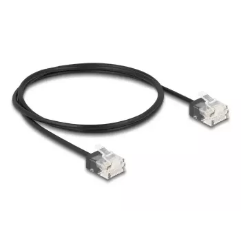 Tinklo kabelis DeLOCK RJ45 Cat.6 UTP 1 m juodas