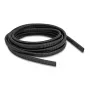 DELOCK plastikinis lankstus ovalus kabelių apsaugos vamzdelis 13,6 x 6,3 mm, 5 m, juodas