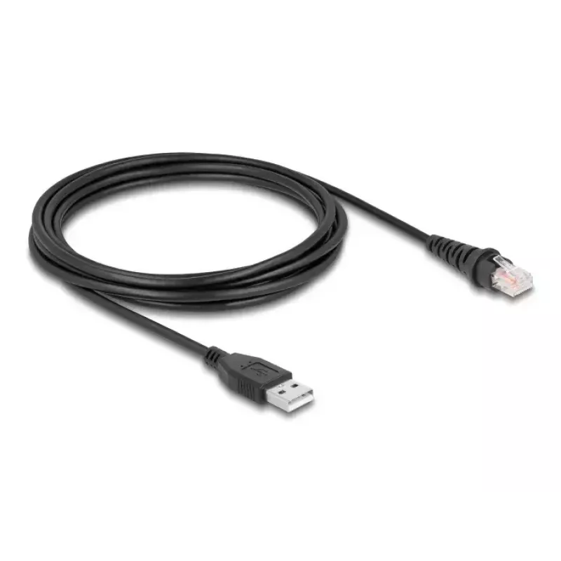 DeLOCK RJ50 į USB 2.0 Type-A brūkšninio kodo skaitytuvo kabelis 3m F/UTP