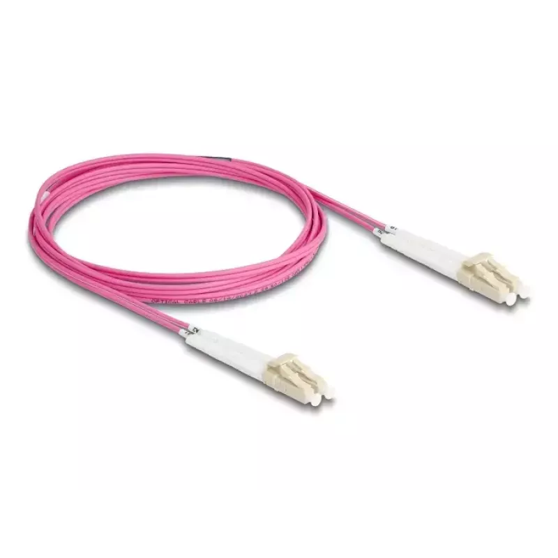 Optical Fiber kabelis DeLOCK LC Duplex į LC Duplex OM4 2m