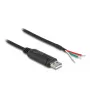 DeLOCK adapterio laidas USB 2.0 Type-A į nuoseklųjį RS-485 0,5 m