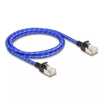 Tinklo kabelis DeLOCK RJ45 Cat.6A 1m Mėlynas