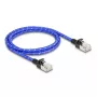 Tinklo kabelis DeLOCK RJ45 Cat.6A 1m Mėlynas