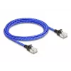 Tinklo kabelis DeLOCK RJ45 2m Cat6A U/FTP mėlynas