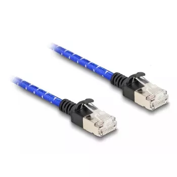 Tinklo kabelis DeLOCK RJ45 2m Cat6A U/FTP mėlynas