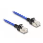 Tinklo kabelis DeLOCK RJ45 2m Cat6A U/FTP mėlynas