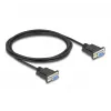 DeLOCK 86824 nuoseklusis kabelis juodas 2 m DB-9