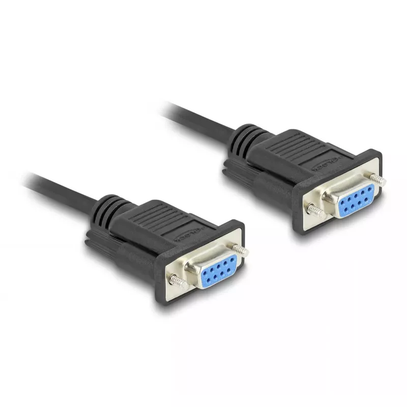 DeLOCK 86824 nuoseklusis kabelis juodas 2 m DB-9