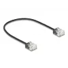 Tinklo kabelis DeLOCK RJ45 Cat.6 UTP 0,3 m Juodas