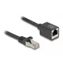 Tinklo kabelis DeLOCK 88052 RJ-45 Cat6a 0,5m juodas