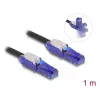 Tinklo kabelis DeLOCK 80926 RJ-45 Cat6 1 m juodas violetinis