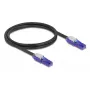 Tinklo kabelis DeLOCK 80926 RJ-45 Cat6 1 m juodas violetinis