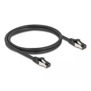 Tinklo kabelis DeLOCK 80571 RJ-45 Cat8.1 1 m Juodas