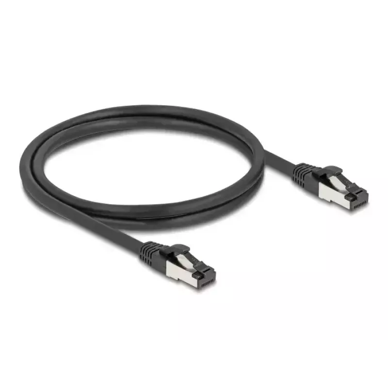 Tinklo kabelis DeLOCK 80571 RJ-45 Cat8.1 1 m Juodas