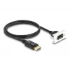DeLOCK Easy 45 DisplayPort 8K 30 Hz modulis su jungiamuoju laidu 22,5 x 45 mm