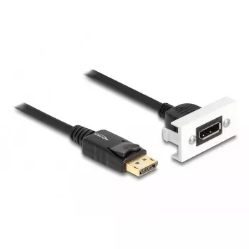 DeLOCK Easy 45 DisplayPort 8K 30 Hz modulis su jungiamuoju laidu 22,5 x 45 mm