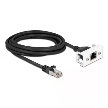 DELOCK tinklo ilginamasis laidas Cat.6A 3m S/FTP RJ45 juodas