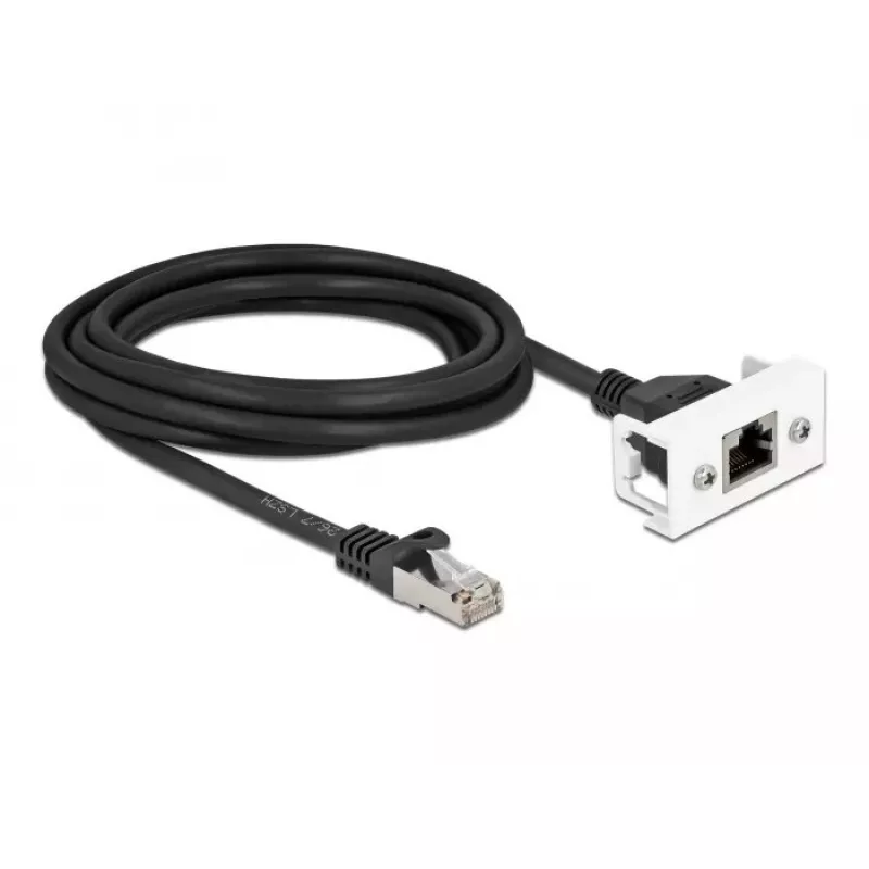 DELOCK tinklo ilginamasis laidas Cat.6A 3m S/FTP RJ45 juodas