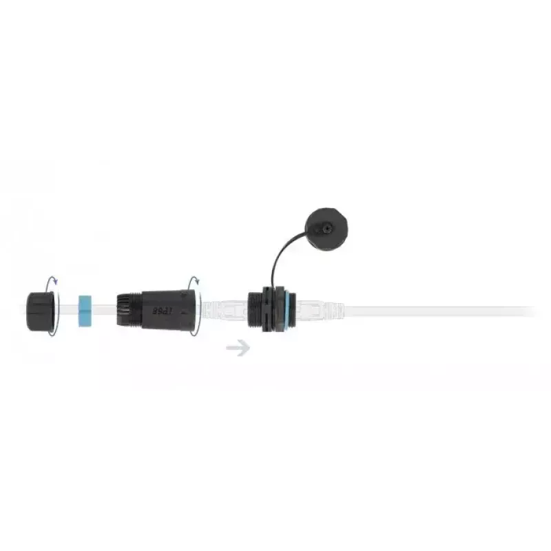 Tinklo kabelis DeLOCK 86701 RJ45 - RJ45 Cat.6A Juodas