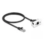Tinklo kabelis DeLOCK Easy 45 modulis RJ45 S/FTP Cat.6A 0,5 m juodas