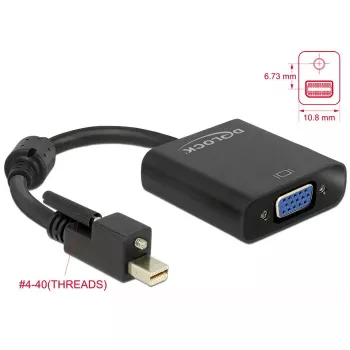 Vaizdo kabelio adapteris DeLOCK 62641 Mini DisplayPort į VGA 0,25 m