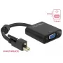 Vaizdo kabelio adapteris DeLOCK 62641 Mini DisplayPort į VGA 0,25 m