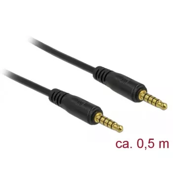 Audio kabelis DeLOCK 85695 0,5 m 3,5 mm juodas