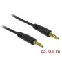 Audio kabelis DeLOCK 85695 0,5 m 3,5 mm juodas