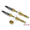 Garso kabelis DeLOCK 85784 0,5 m 3,5 mm juoda pilka