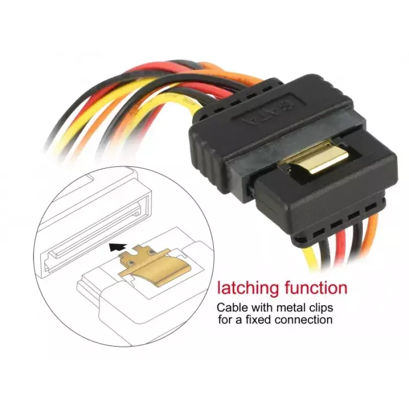 SATA laidas DeLOCK 60159 0,3 m įvairiaspalvis
