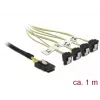 Vidinis maitinimo laidas DeLOCK 85687 1 m Mini SAS SFF-8087 į 4 SATA
