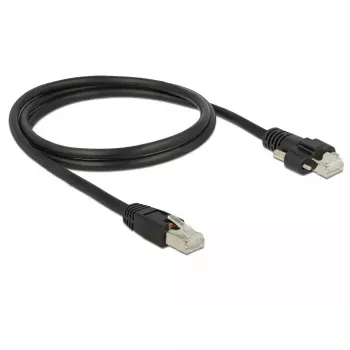 Tinklo kabelis DeLOCK 85667 RJ-45 Cat6 1m Juodas